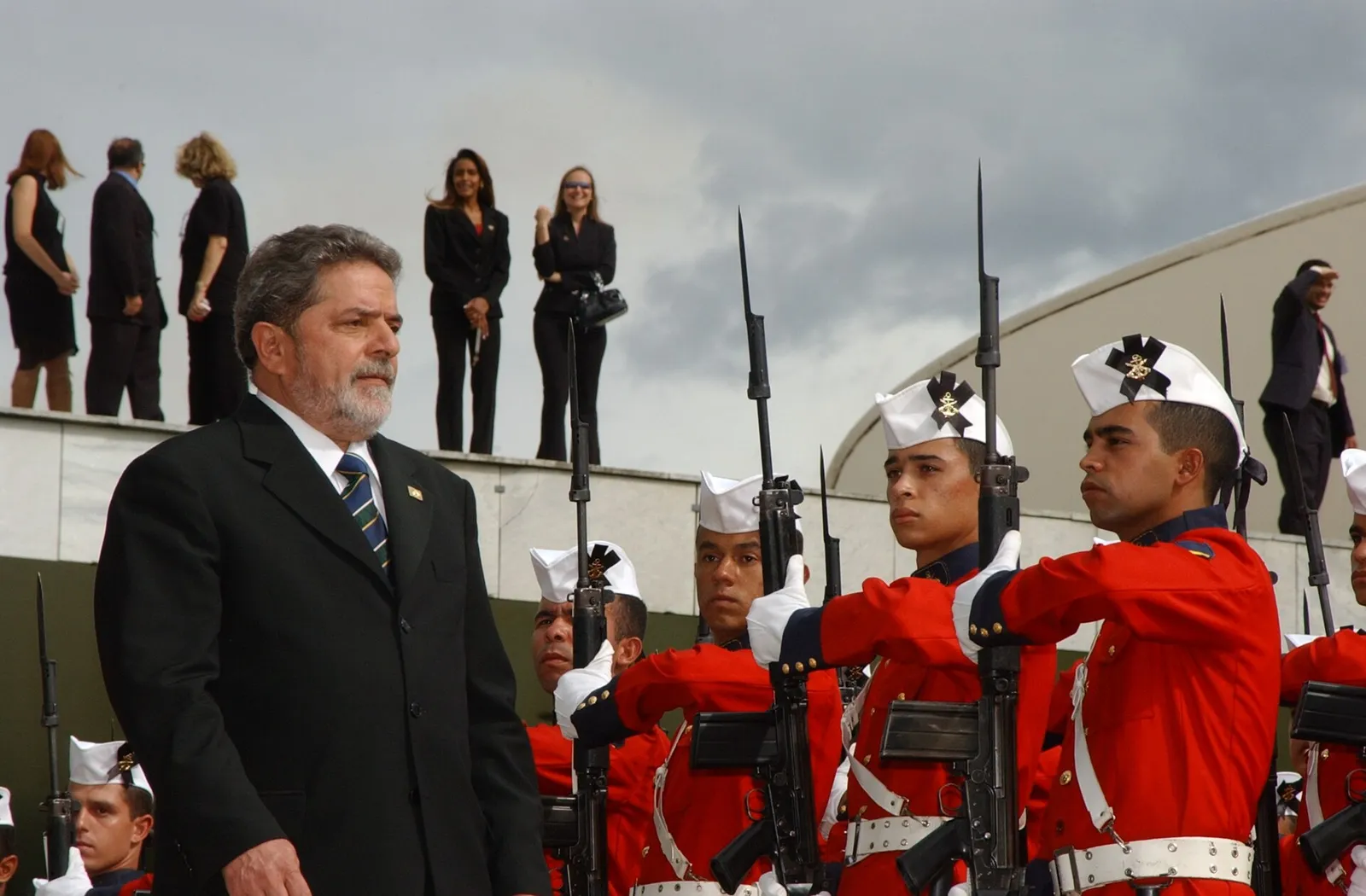 Cerimônia de posse de Lula como presidente da República, em janeiro de 2003.