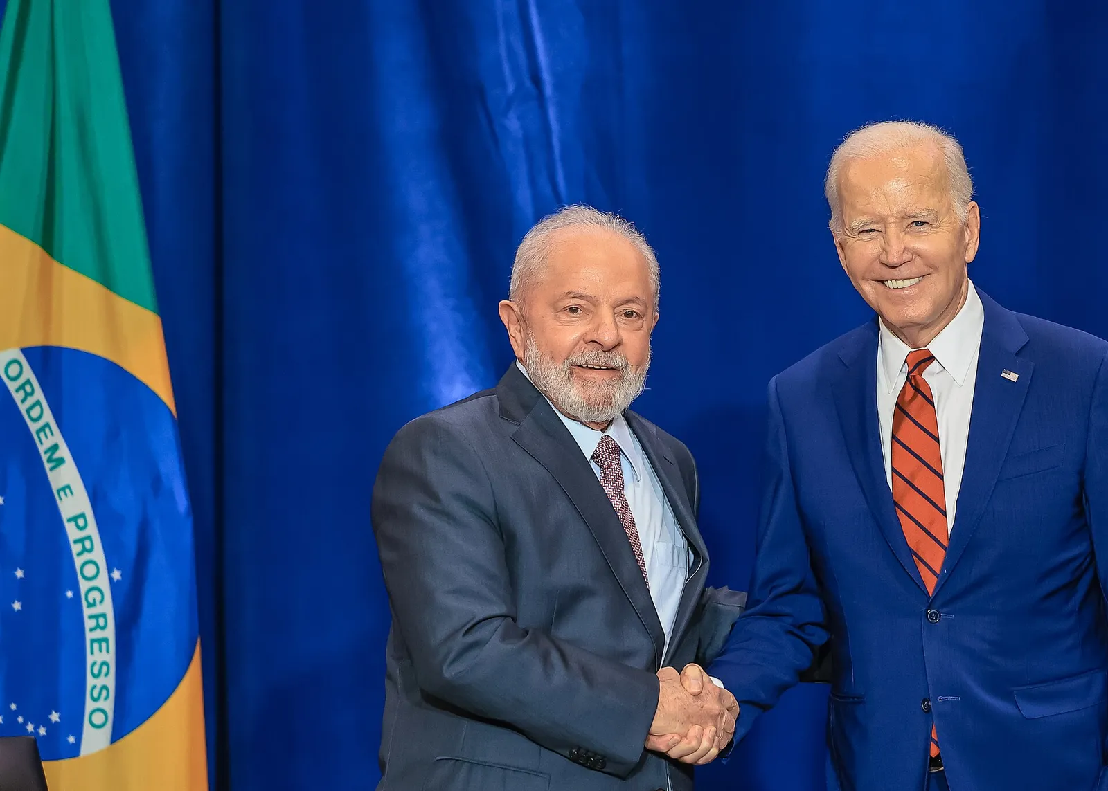 Lula em encontro com Joe Biden, em Nova York, em 20 de setembro de 2023.