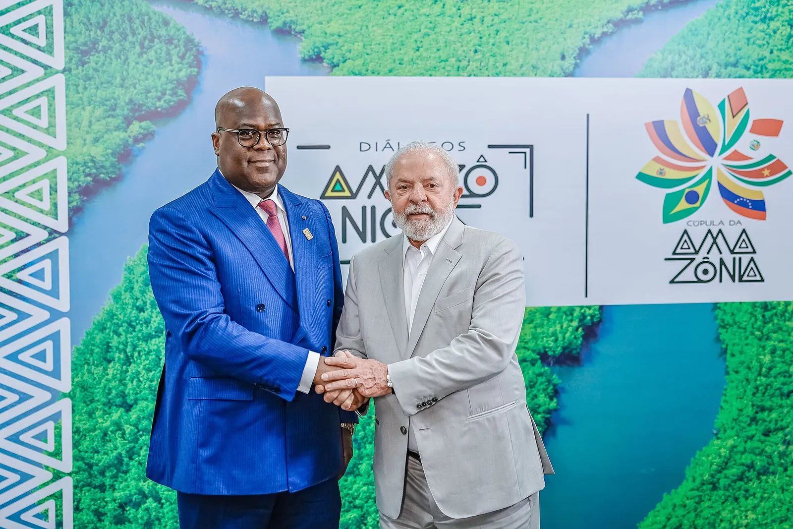 Lula em reunião bilateral com Félix Tshisekedi, presidente da República Democrática do Congo, em Belém, em 9 de agosto de 2023.