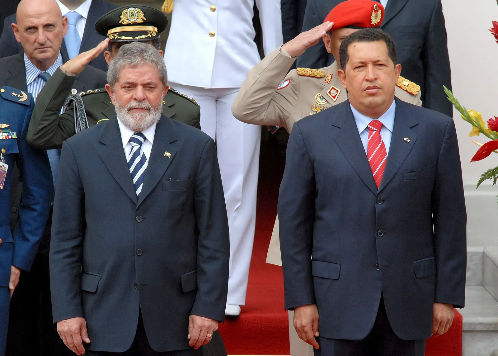 Lula e Hugo Chávez, em 27 de junho de 2008.